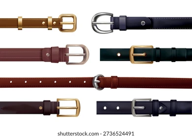 realistic leather belts isolated belt 260nw 2736524491