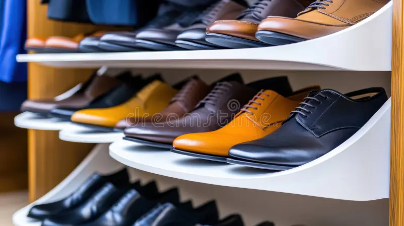 shelf many different types shoes ai 335234298